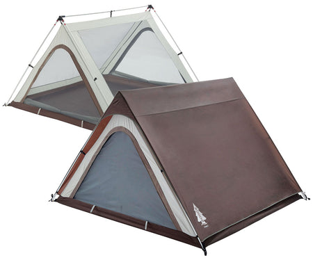 key features Woods A-Frame 3-Person 3-Season Tent - Brown