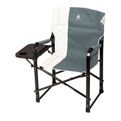 key features Woods Folding Directors Camping Chair With Table - Gun Metal