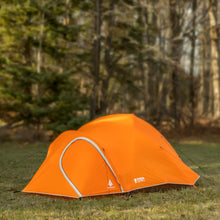 Load image into Gallery viewer, Fully built Woods Pinnacle Lightweight 4-Person 4-Season Tent on campground