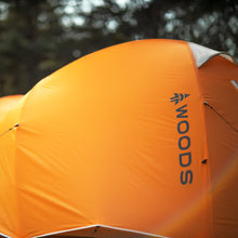 Load image into Gallery viewer, Close up of the back of the Woods Pinnacle Lightweight 4-Person 4-Season Tent