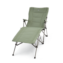 Load image into Gallery viewer, Front view of the Woods Ashcroft 3-Position Camping Lounger Chair in Sea Spray