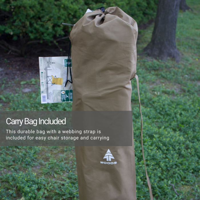 Carry bag for the Woods Mammoth Folding Padded Camping Chair in Dijon