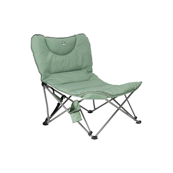 Woods Mammoth Folding Padded Camping Chair in Sea Spray angled to the right