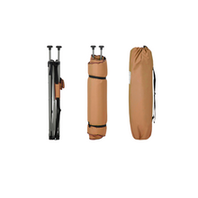Load image into Gallery viewer, Woods Mammoth Folding Padded Camping Chair in Dijon folded and inside carry bag