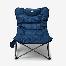Load image into Gallery viewer, Woods Mammoth Folding Padded Camping Chair in Navy from the front