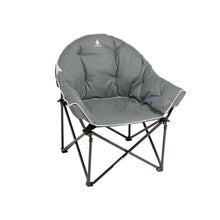 Load image into Gallery viewer, Woods Strathcona Fully Padded Folding Camping Bucket Chair in Gray from the left