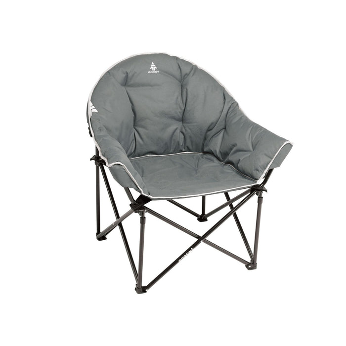 Woods Strathcona Fully Padded Folding Camping Bucket Chair in Gray from the left