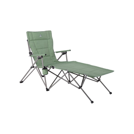 key features Woods Ashcroft 3-Position Reclining Camping Lounger Chair - Sea Spray