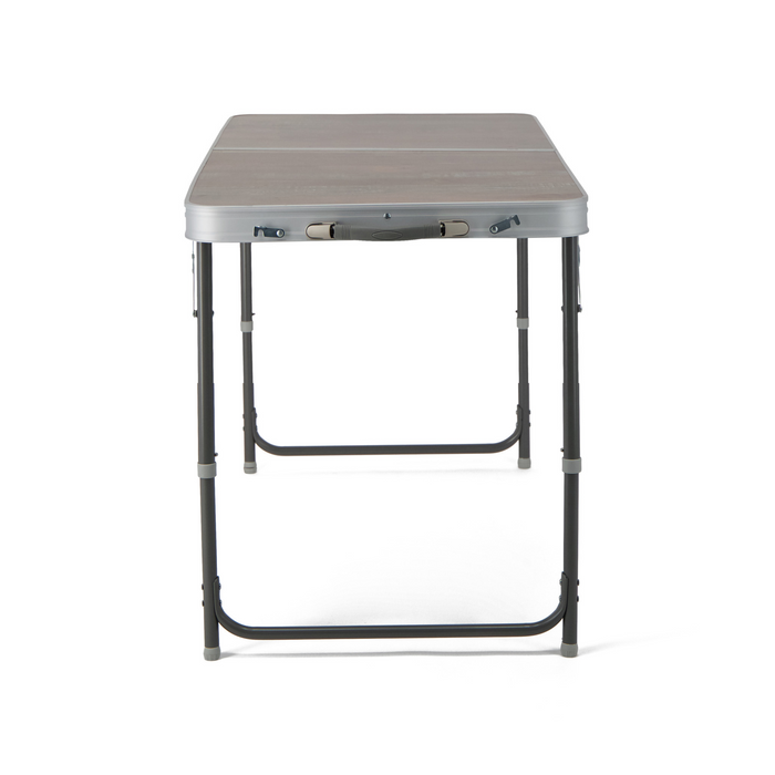 Woods Folding Portable Camping Table from the short end