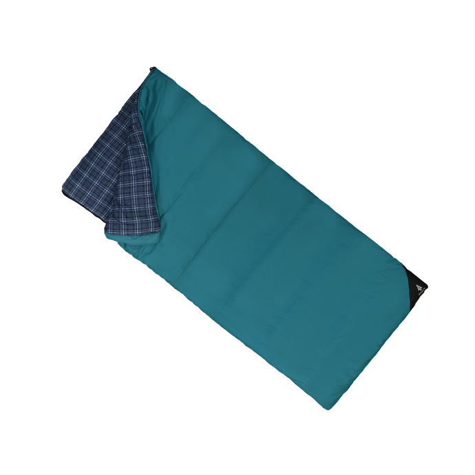 Woods Heritage Cotton Flannel Cold Weather Sleeping Bag in Blue