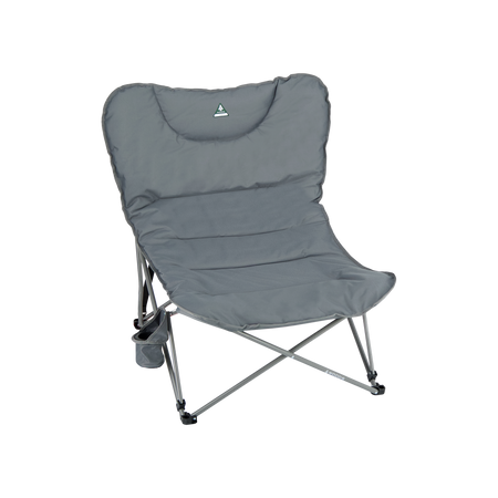 key features Woods Mammoth Folding Padded Camping Chair - Gun Metal