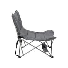 Load image into Gallery viewer, Right side of the Woods Mammoth Folding Padded Camping Chair in color Gun Metal