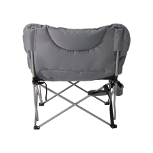 Load image into Gallery viewer, Back of the Woods Mammoth Folding Padded Camping Chair in color Gun Metal