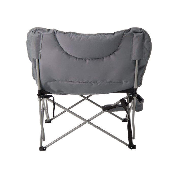Back of the Woods Mammoth Folding Padded Camping Chair in color Gun Metal