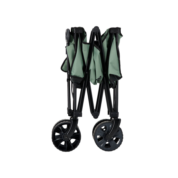 Woods Outdoor Collapsible Utility King Wagon in Sea Spray folded up