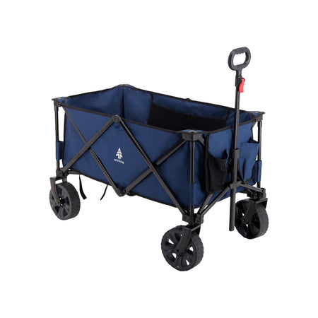 key features Woods Outdoor Collapsible Utility King Wagon - 225 lb Capacity - Navy