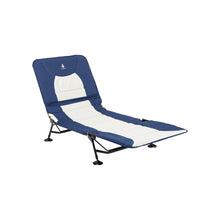 Load image into Gallery viewer, Woods Portable Quick Set-Up Adjustable 2-in-1 Camping Lounger in Navy