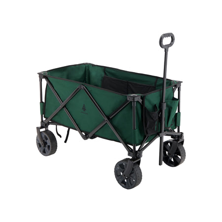 key features Woods Outdoor Collapsible Utility King Wagon - 225 lb Capacity - Green