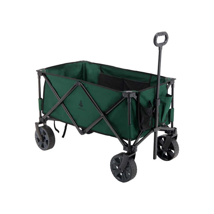 Woods Outdoor Collapsible Utility King Wagon in Green