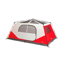 Load image into Gallery viewer, Fully built 10-person instant pop-up tent in red without rainfly