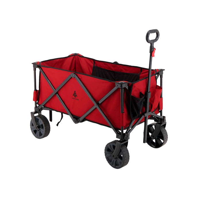 Woods Outdoor Collapsible Utility King Wagon in Red