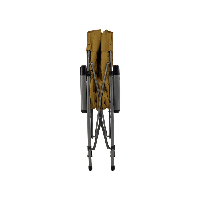 Woods Kaslo Folding Camping Rocker Chair in Dijon folded up