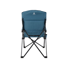 Load image into Gallery viewer, Back of the Woods Siesta Folding Reclining Padded Camping Chair in Blue