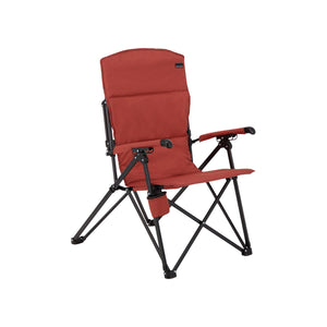 Woods Siesta Folding Reclining Padded Camping Chair in Red