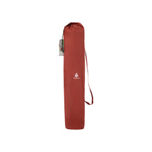 Load image into Gallery viewer, Woods Siesta Folding Reclining Padded Camping Chair in Red inside carry bag