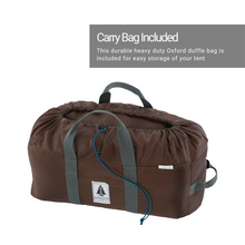 Load image into Gallery viewer, Carry bag for the Woods A-Frame 3-Person 3-Season Tent in Brown
