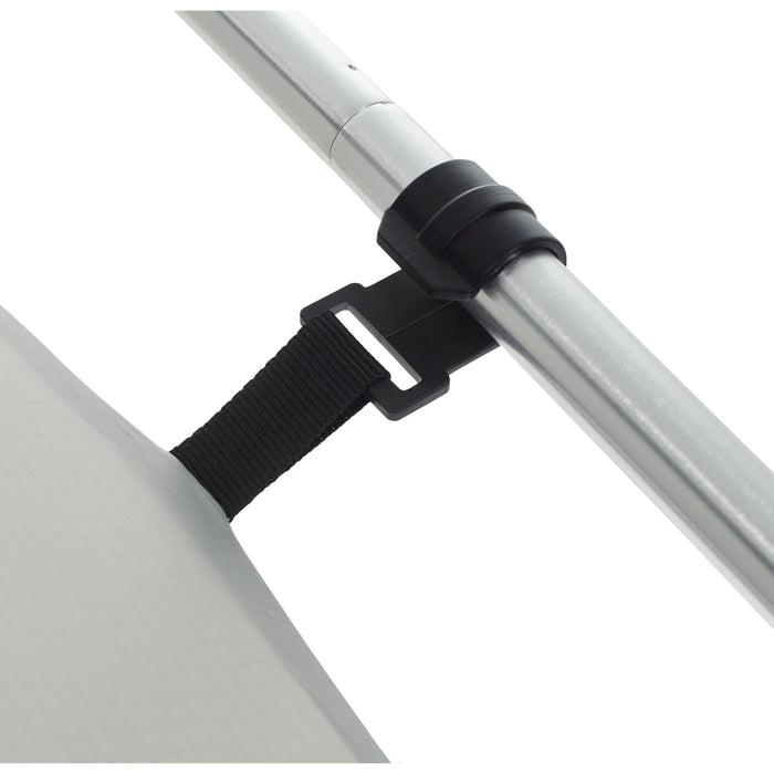 Close up of the latch and pole on the Woods A-Frame 3-Person 3-Season Tent