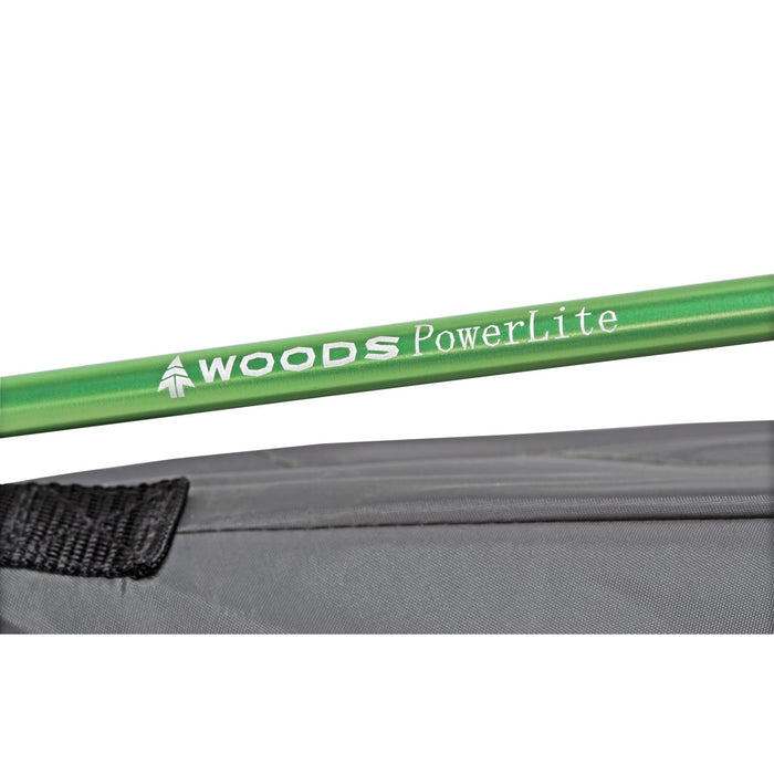 Close up of the poles on the Woods Cascade Lightweight 2-Person 3-Season Tent