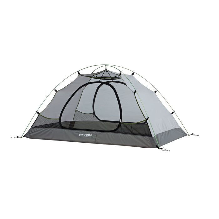 Fully built Woods Cascade Lightweight 2-Person 3-Season Tent without rainfly