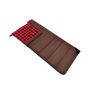 Woods Heritage Cotton Flannel Sleeping Bag in Brown