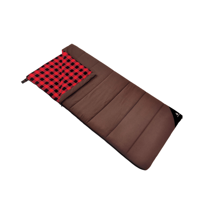 Woods Heritage Cotton Flannel Sleeping Bag in Brown