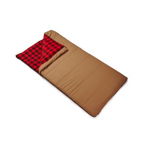 Woods Heritage Cotton Flannel Cold Weather Sleeping Bag in Tan
