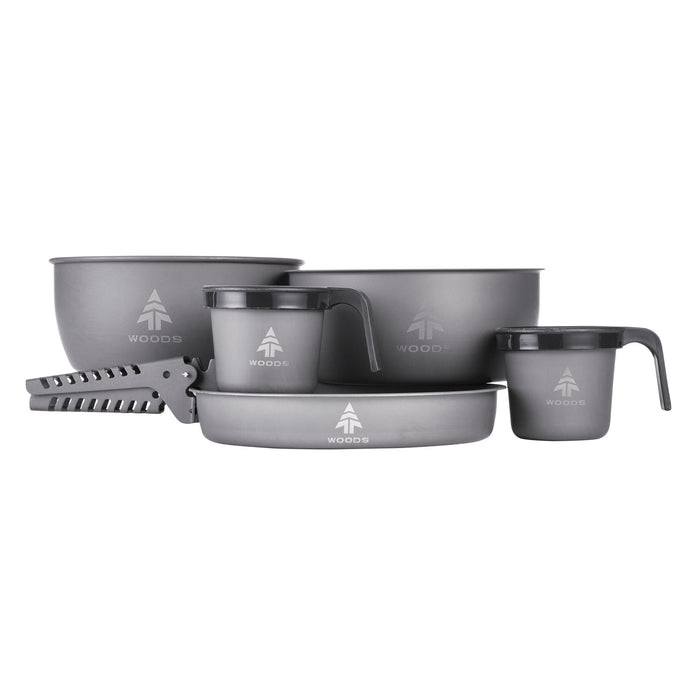 Woods Nootka Anodized 5-piece Camping Cook Set
