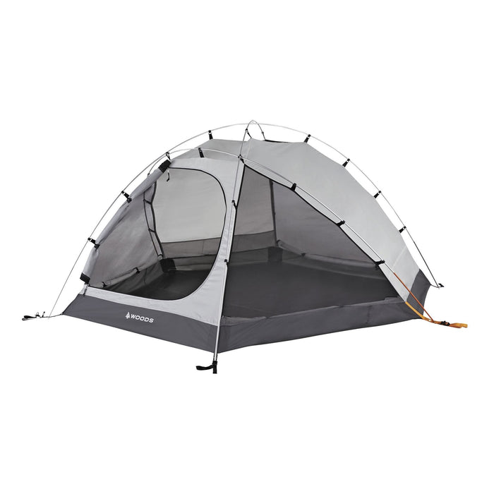 Woods Pinnacle Lightweight 4-Person 4-Season Tent with door open