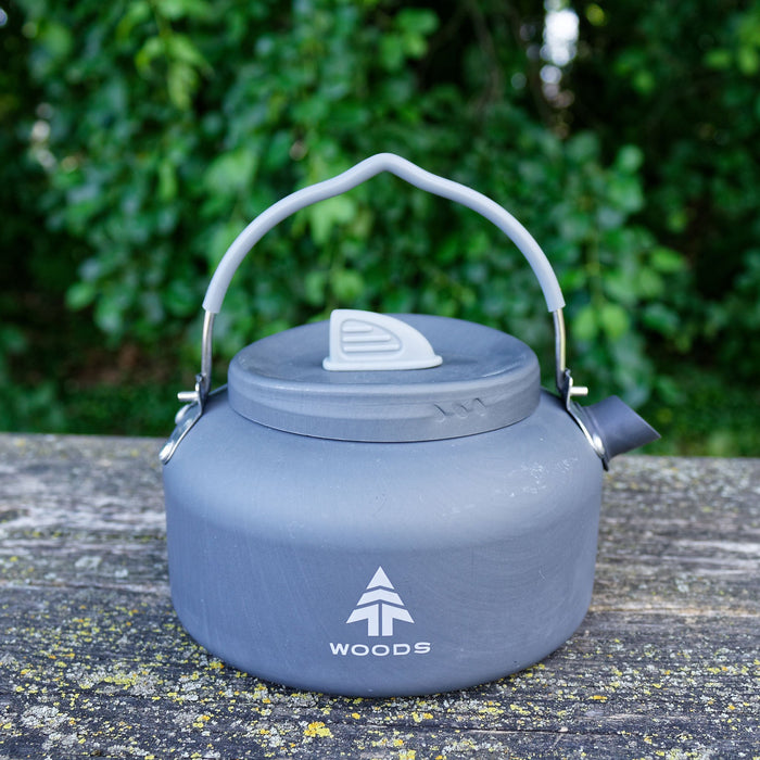 One kettle in the Woods Selkirk Anodized 4-piece Camping Cook Set